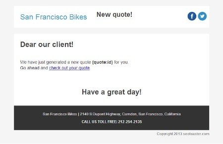 Store - quote created