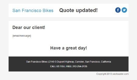 Store - quote updated