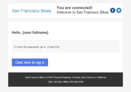 Toaster - new user info